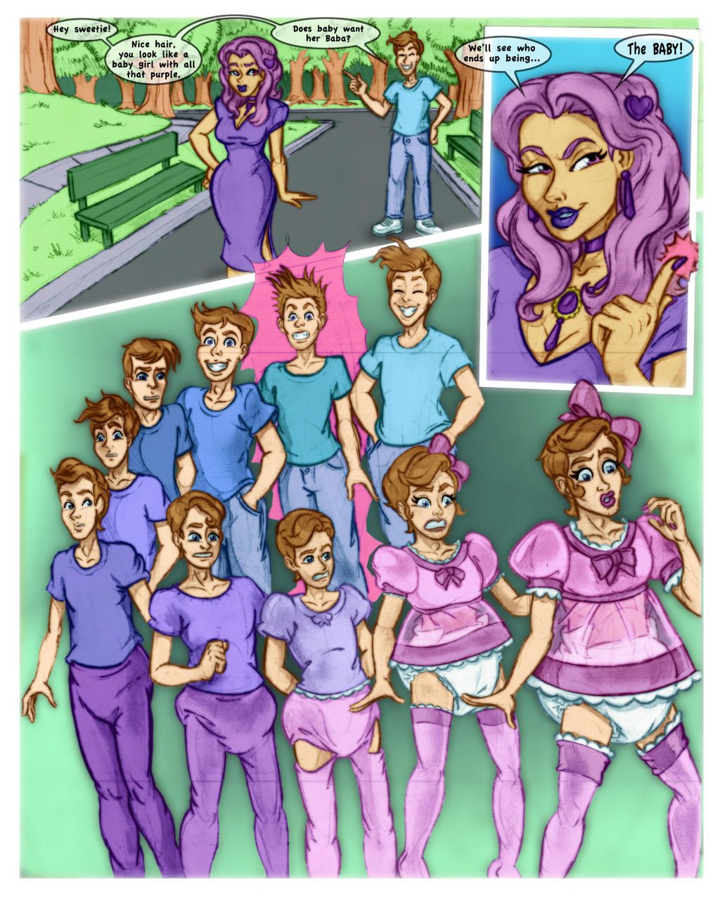 abdl spanking art - threesome handjob violet starr dredd
