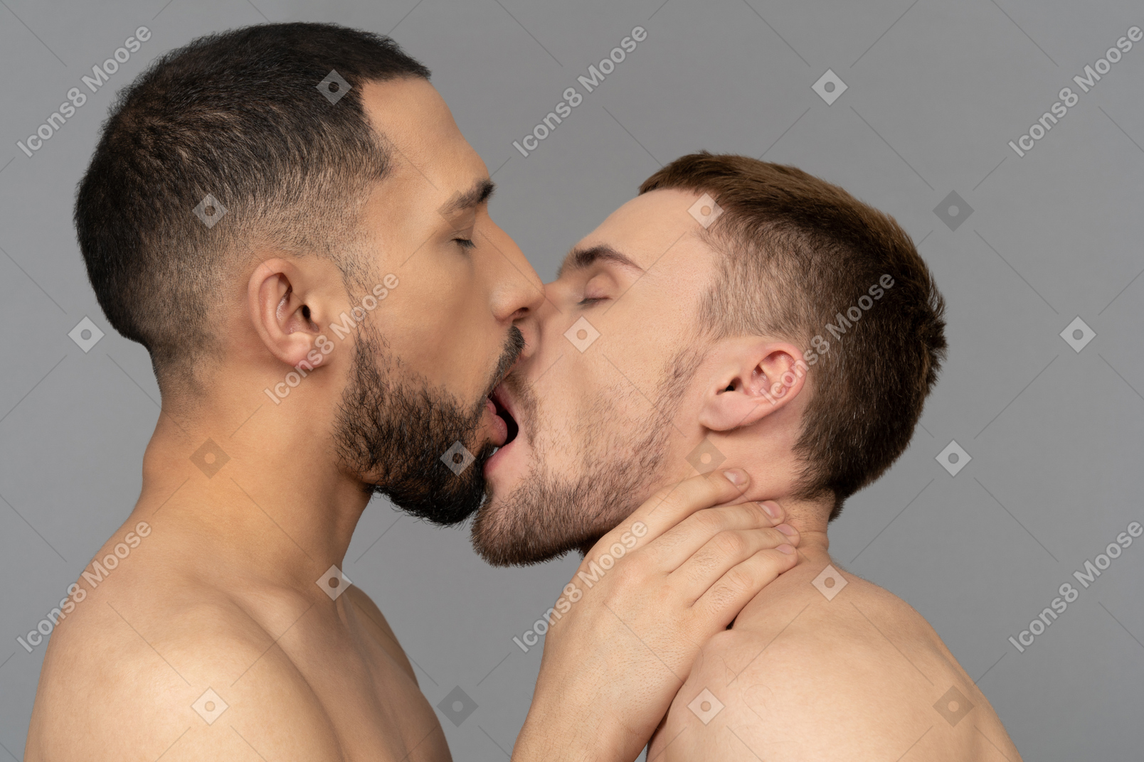 2 Men Kissing Naked isis love