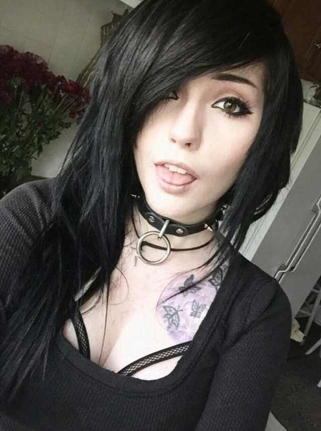 emo chick strips - nude persia monir nadia nip slip