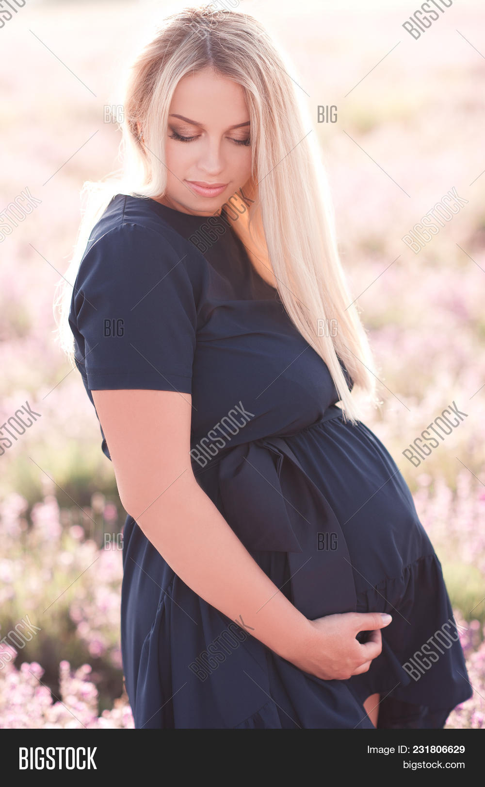 cesar manzanares add pregnant blonde woman photo