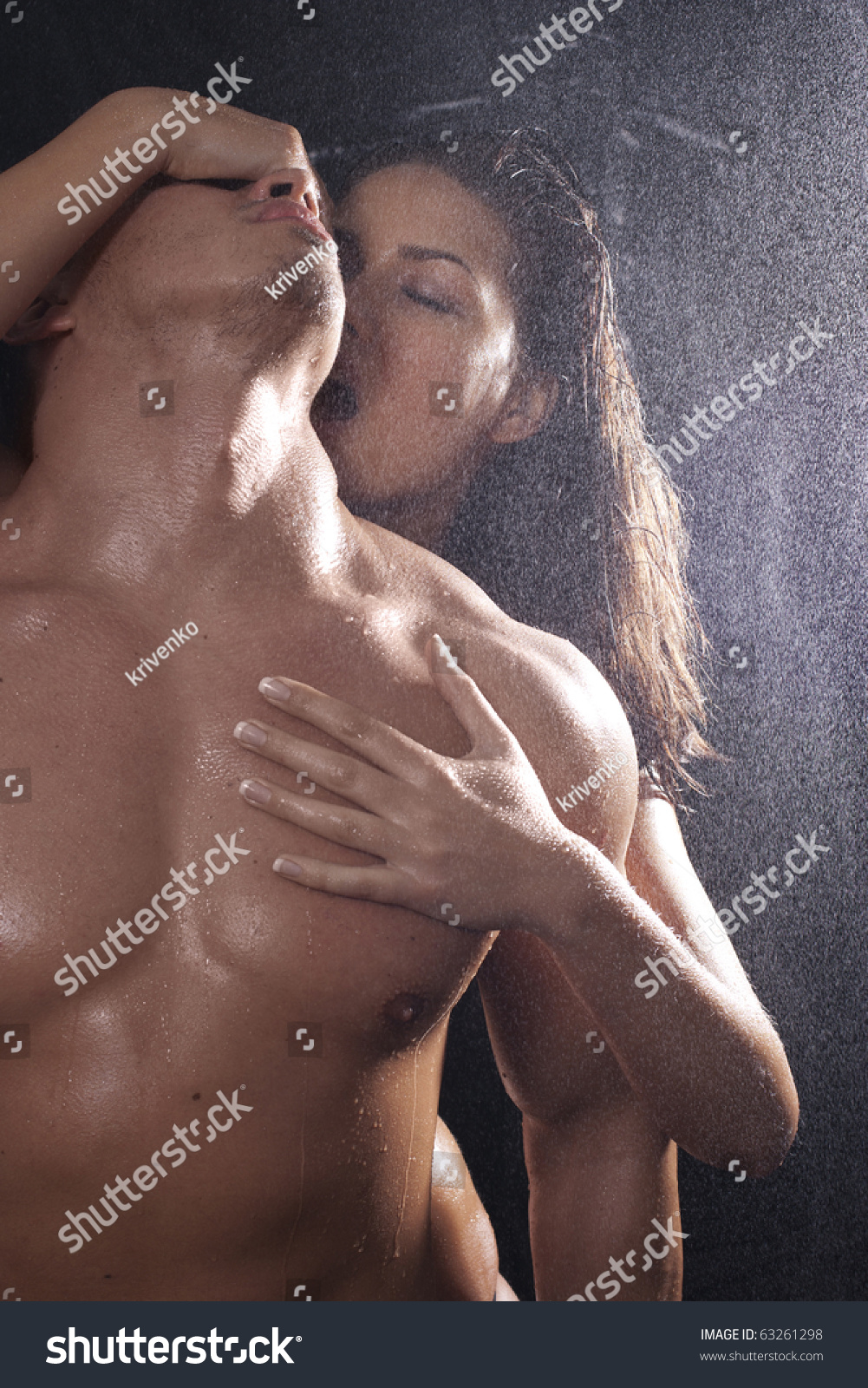 nude shower couple