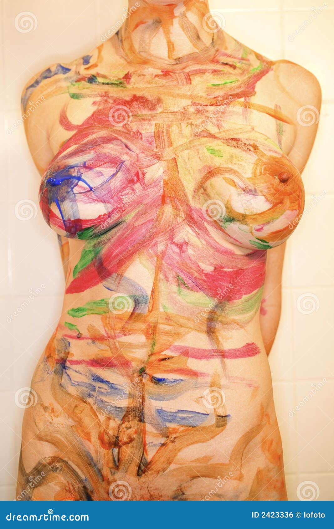 nude female body painting