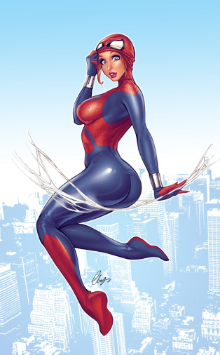 spiderwoman porn - denise derringer tits ebony stud porn