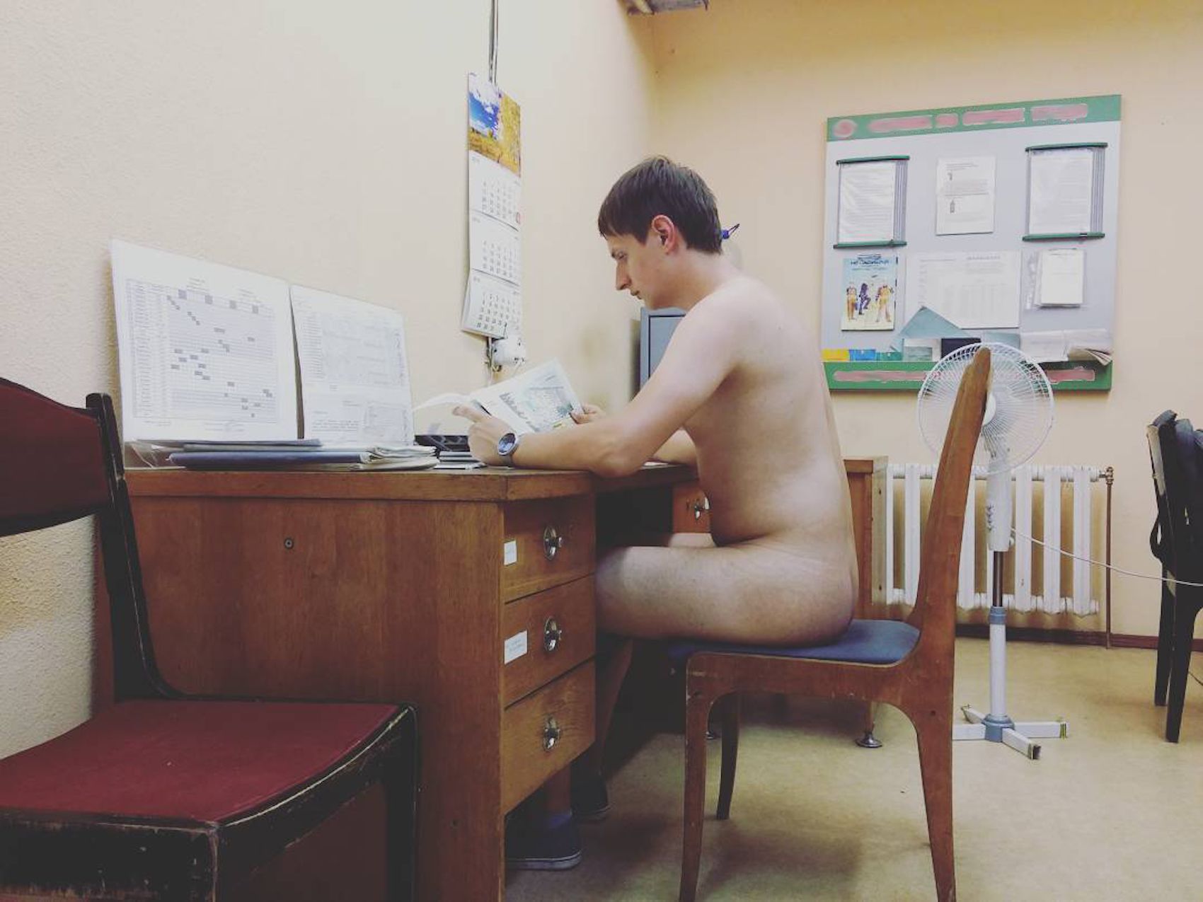 amin riachy add naked at work photo