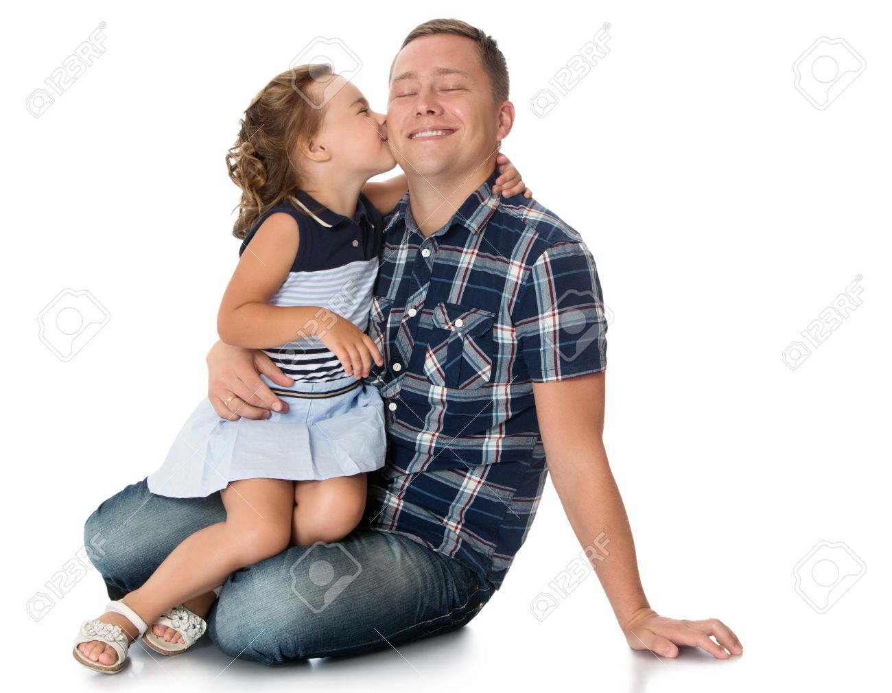 Daughter Sits On Dads Lap eep naked