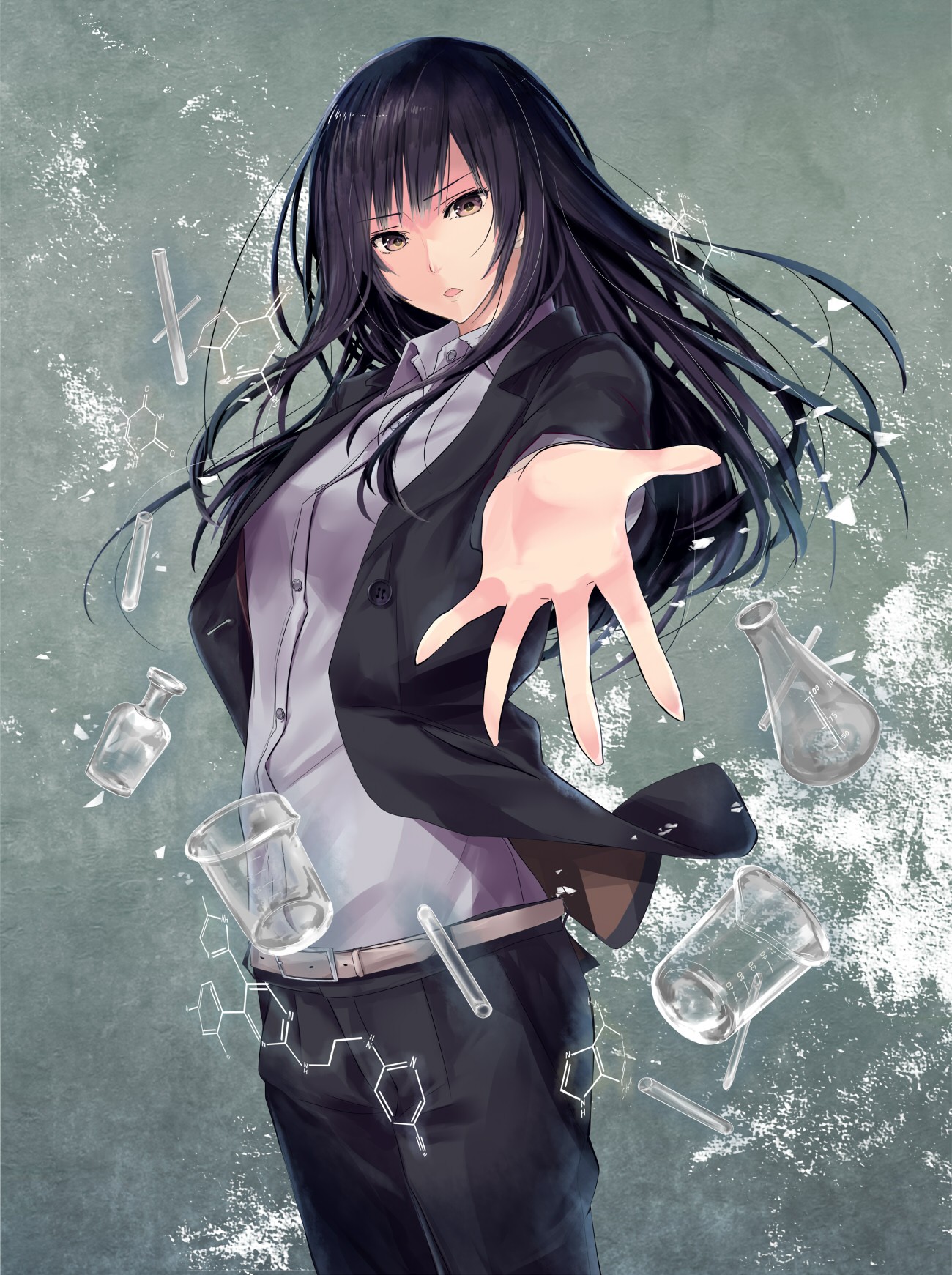 anime girl long black hair - pamela safitri bugil big dick hardcore