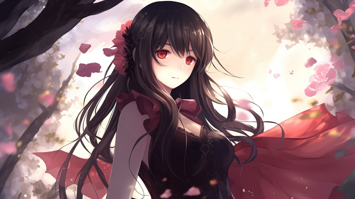 barrie mckay like anime girl long black hair photo daman kalra recommends anime girl long black hair pic