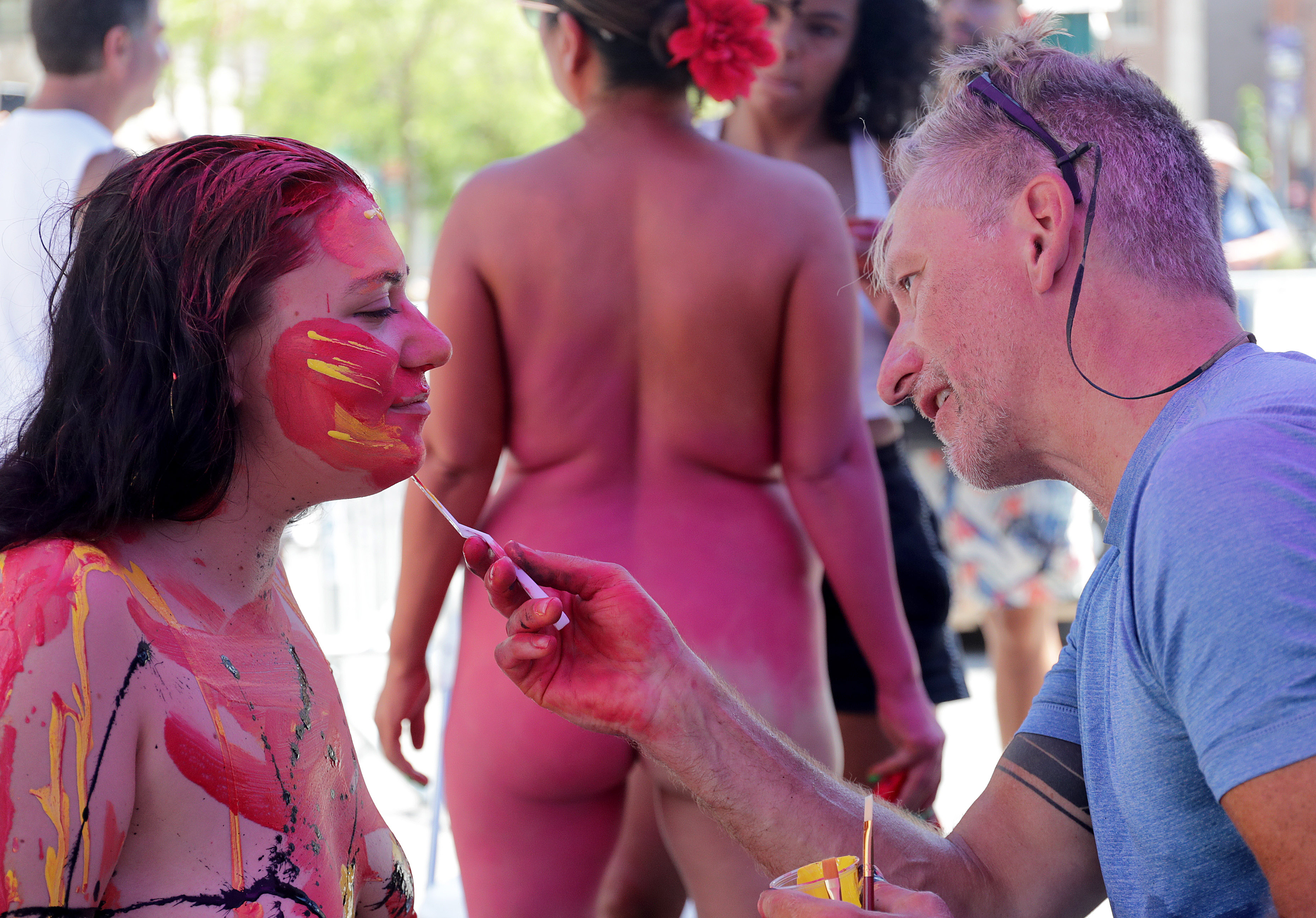 nude body paint festival gabriel cross nude body paint festival