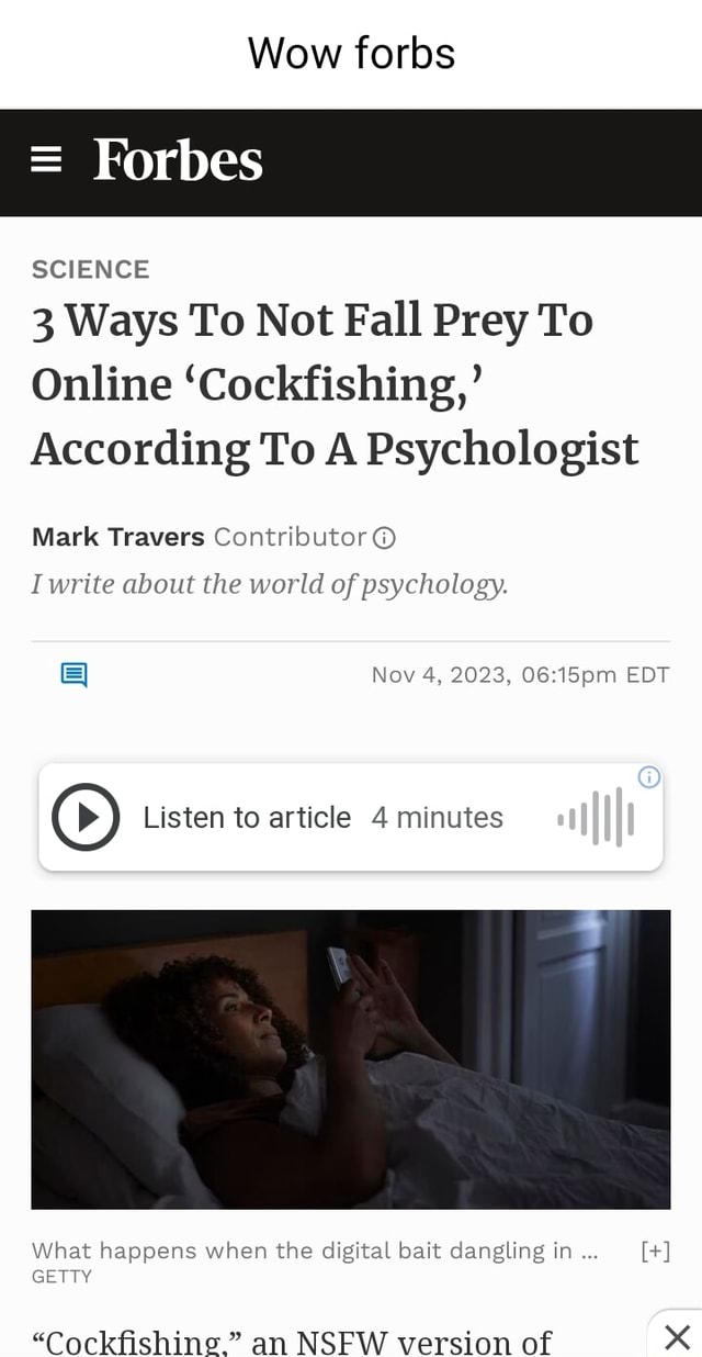 anna feller recommends what is online cockfishing pic