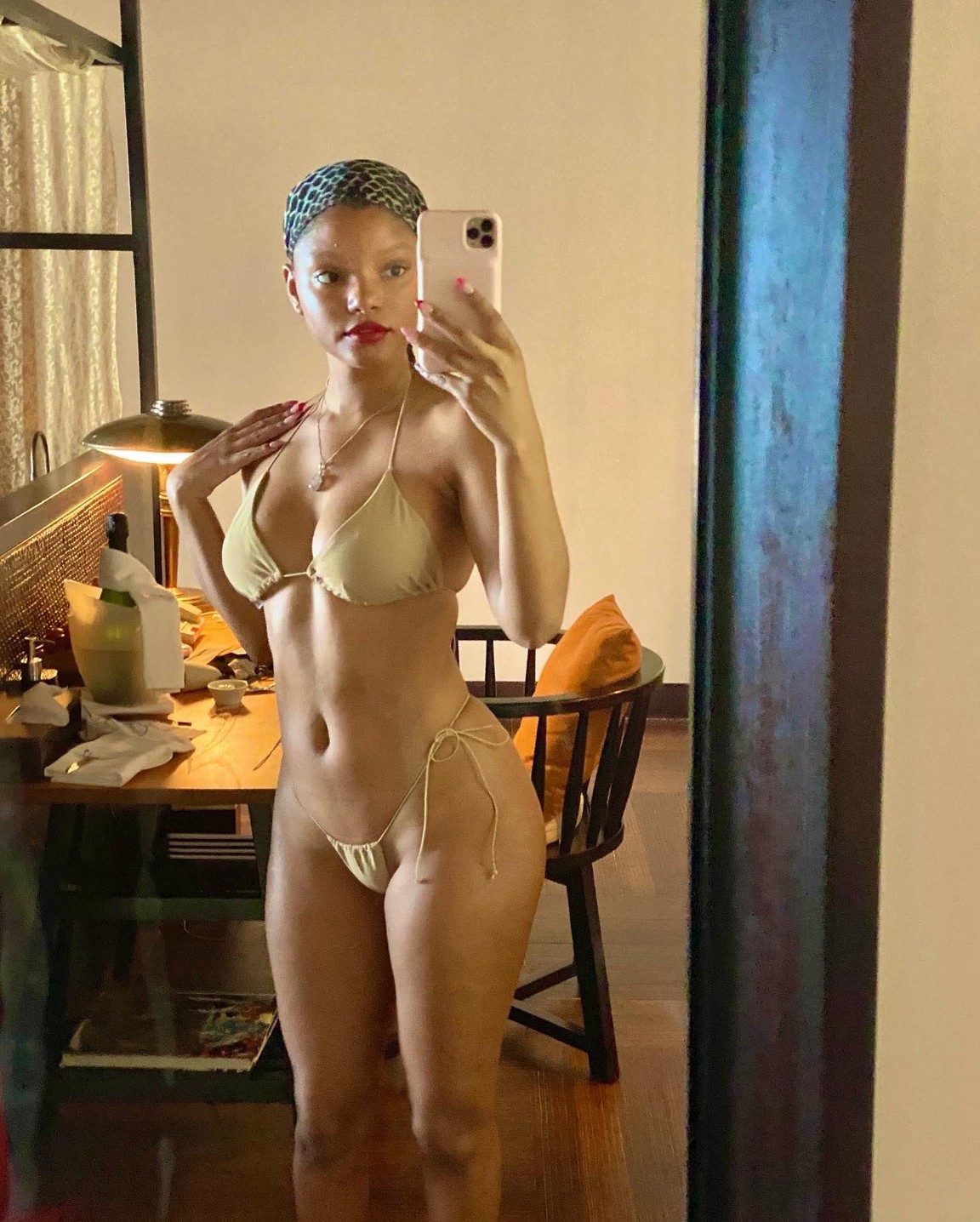 halle bailey nude - double sided strapons mia khalifa tits sucking