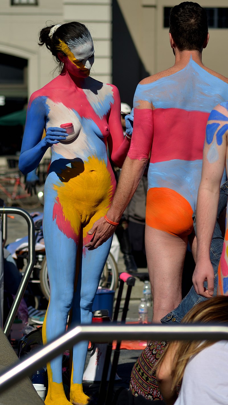 Best of the cum sauna damion hibbert share nude body paint festival photos