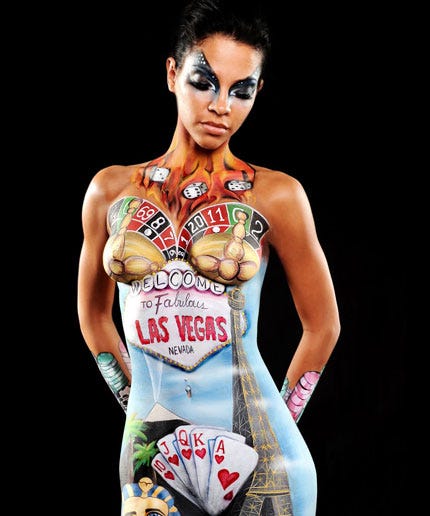 brenda shephard recommends big boobs bodypaint pic