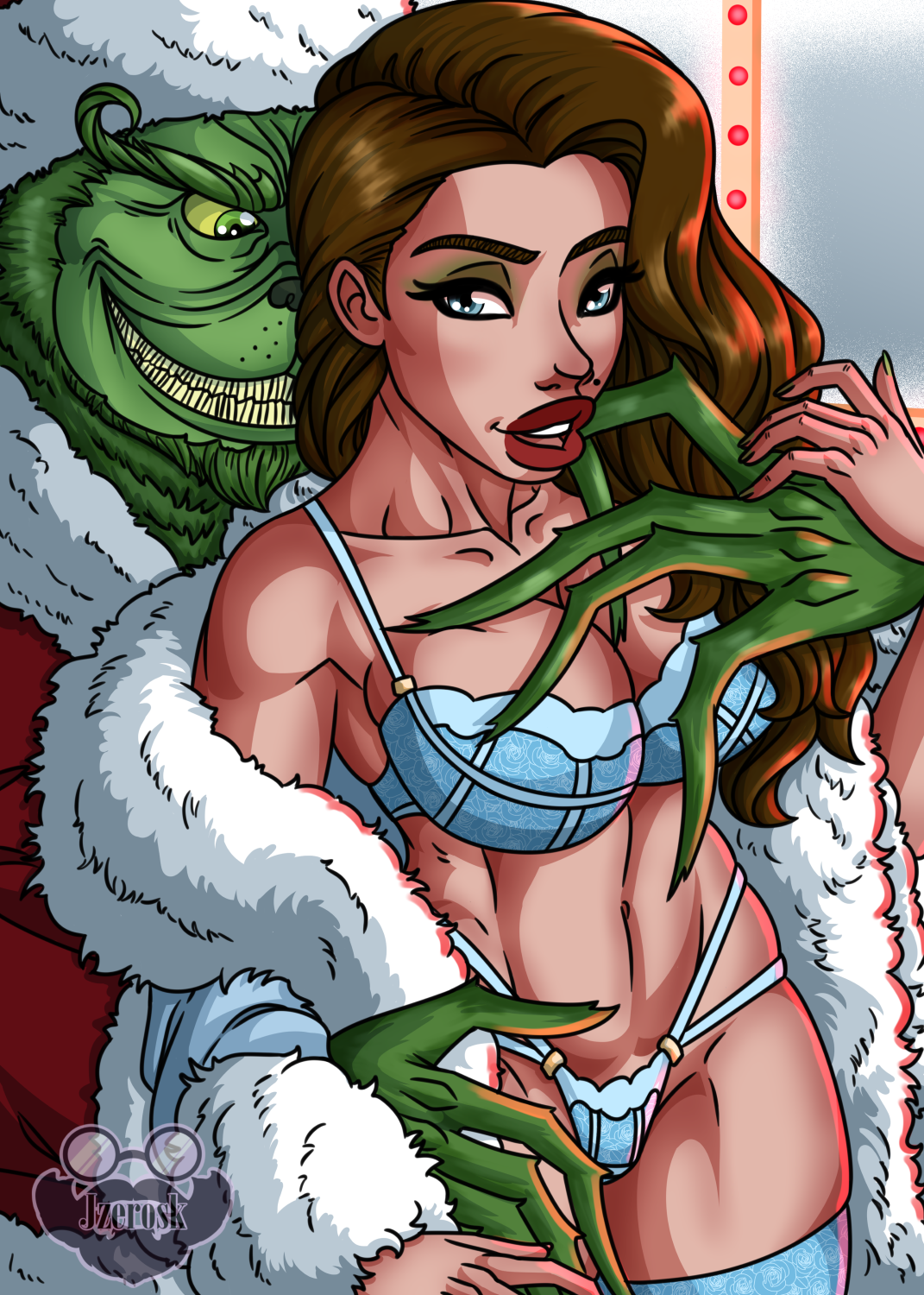 grinch porn - men caught jerking off mature couple sex