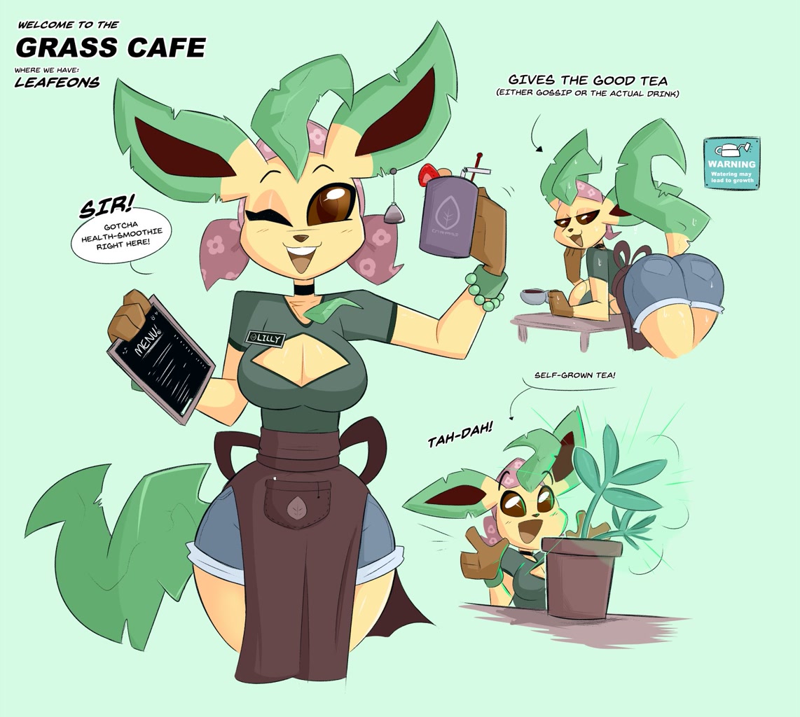 Anthro Leafeon colseup pics al bobo recommends Anthro Leafeon