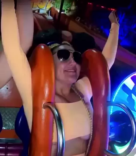 angie albano recommends Slingshot Ride Boobs