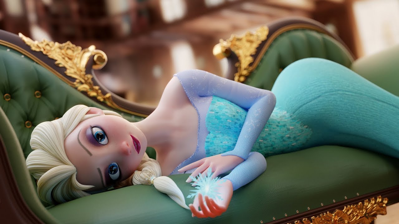 Frozen Elsa Porn wriggling gif