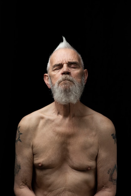 images of naked old men