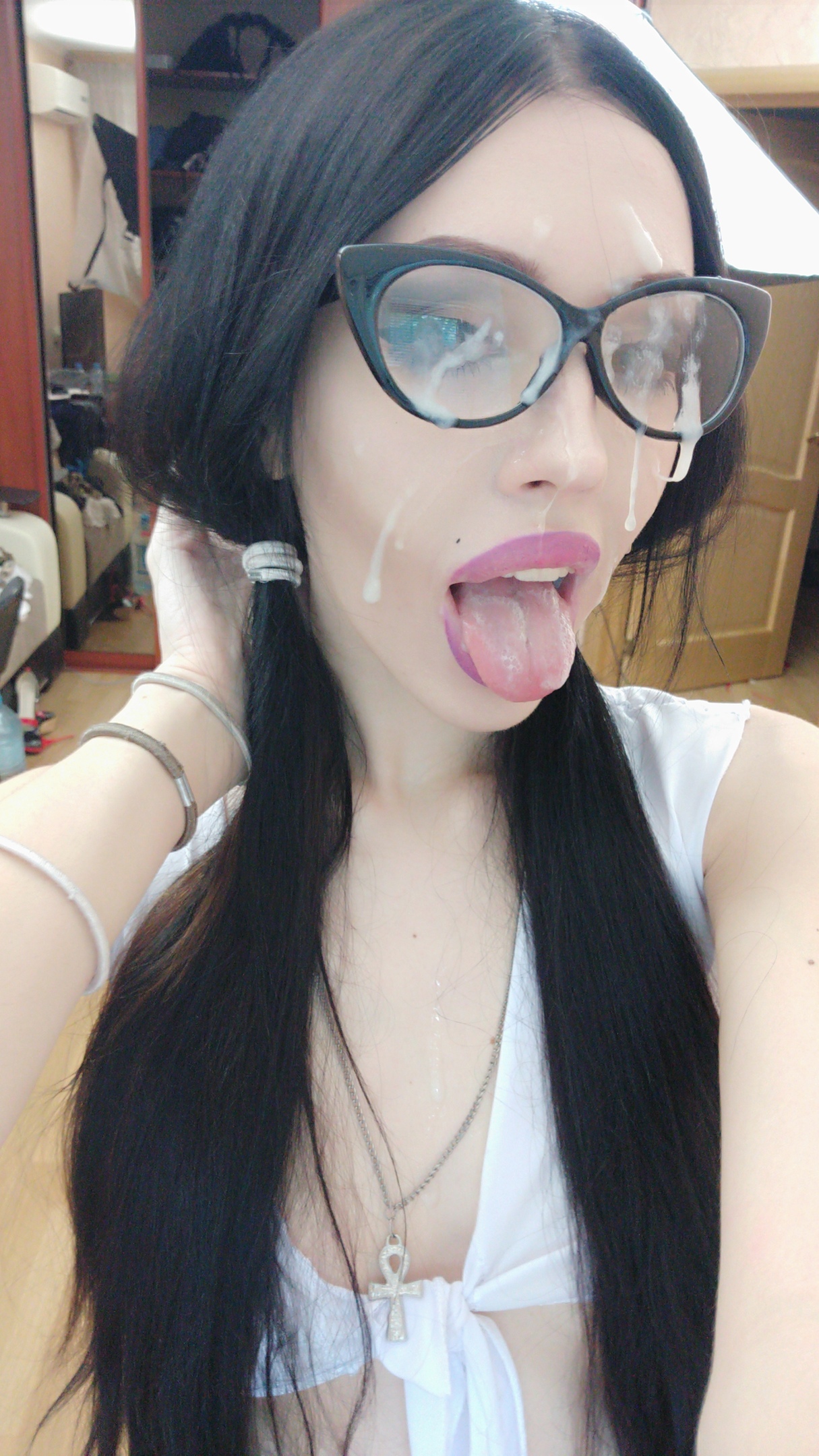 latina with glasses porn - anya ivy bbc nebraska nudes