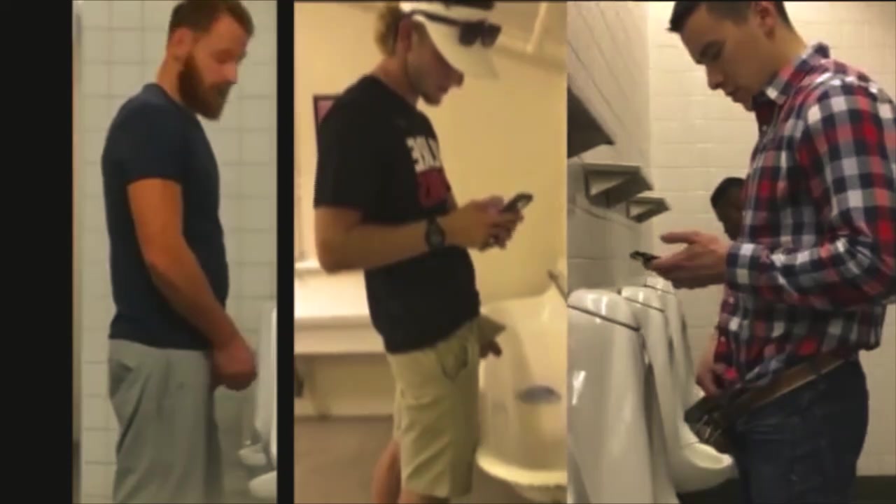 spying at urinals - nude female actors grope vids